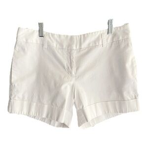 Express White Cuffed Chino Shorts Size 6